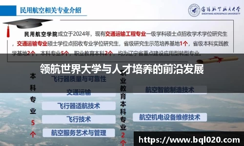领航世界大学与人才培养的前沿发展